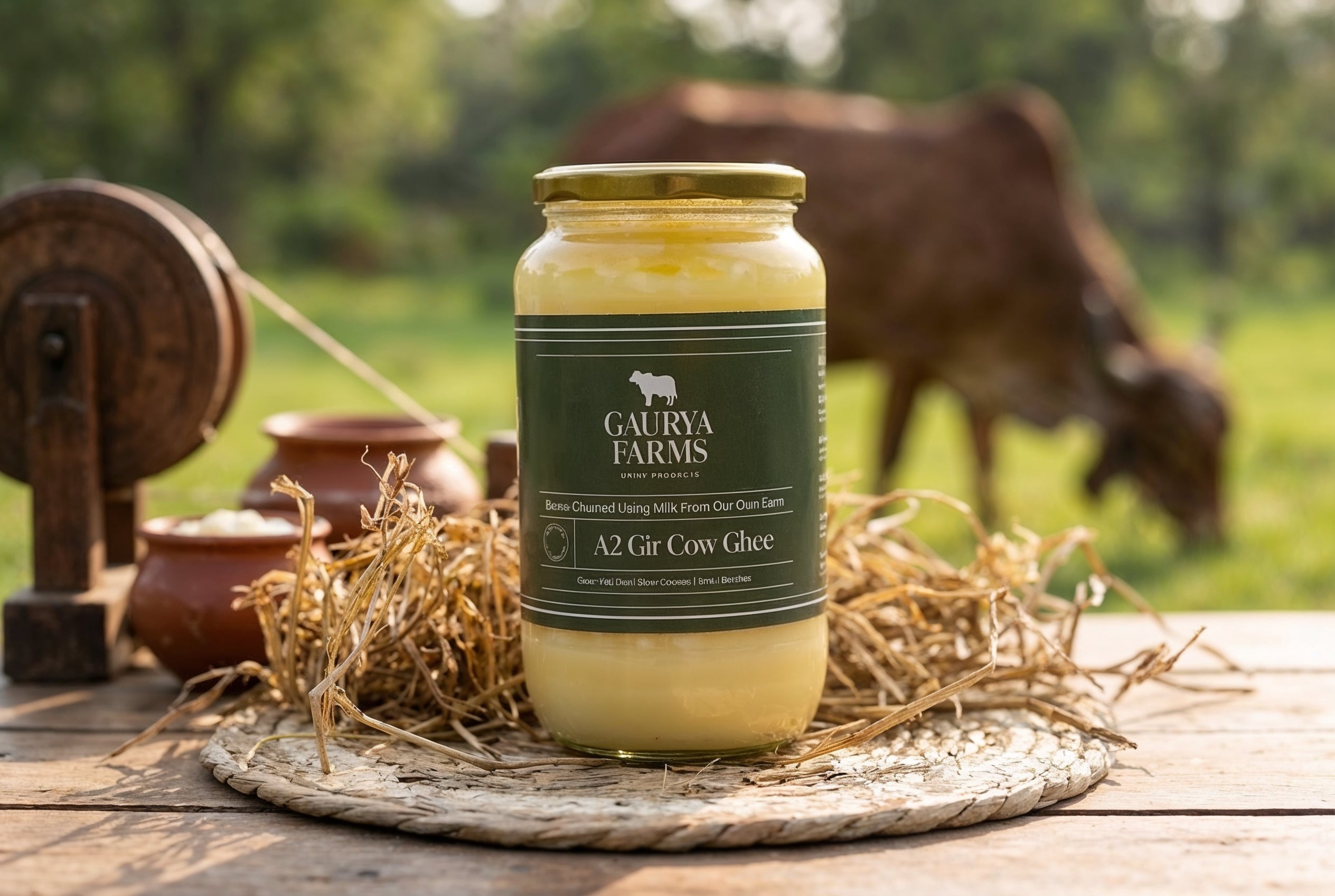 Gaurya Farms A2 Gir Cow Bilona Ghee – pure by tradition